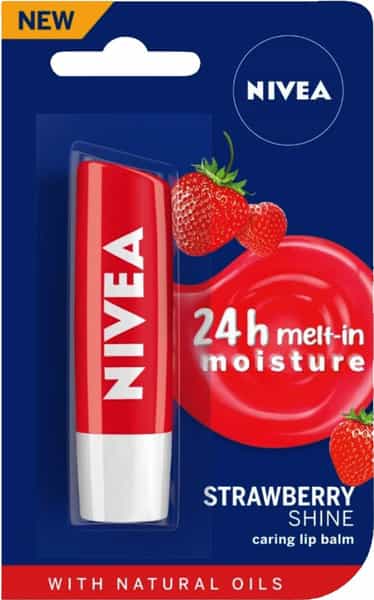 Nivea Strawberry Shine 4.8G Lip Balm