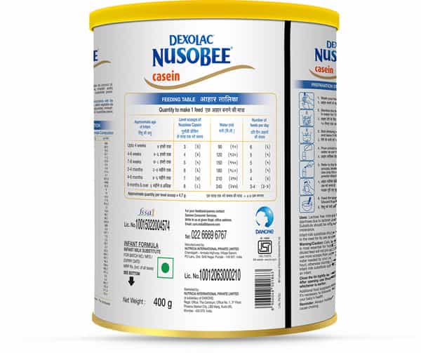Nusobee Casein Infant Formula Tin - 400 Gm