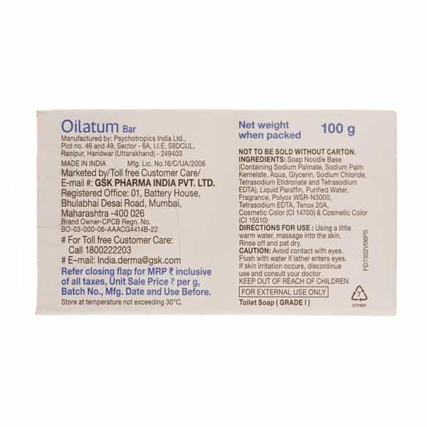 Oilatum Bar 100Gm