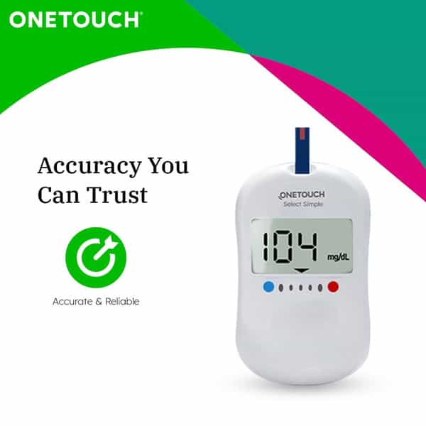 Onetouch Select Test Strips | Pack Of 50 Strips |For Use With Onetouch Select Simple Glucometer