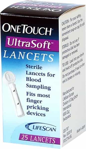 Onetouch Ultrasoft Lancets - 25`S