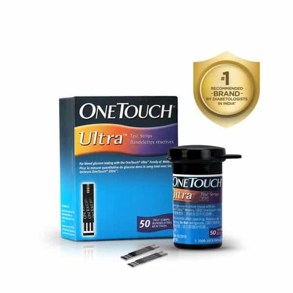 Onetouch Ultra Test Strips For Use With Onetouch Ultra 2 & Ultra Easy Pack Of 50 Strips