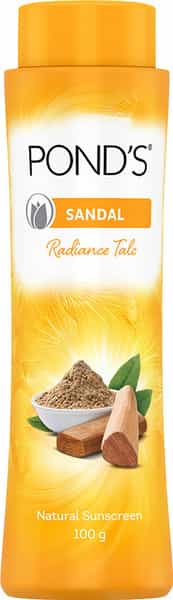 Pond's Sandal Radiance Talcum Powder Bottle Of 100 G