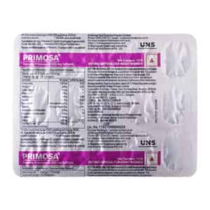 Primosa 500 Mg Evening Primrose Oil Nutritional Supplement For Pms & Mastalgia Strip Of 15 Softgels