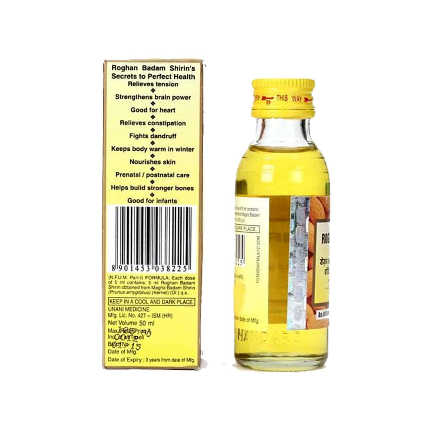 Buy Roghan Badam Shirin Oil 25ml Online At Flat 18 OFF PharmEasy