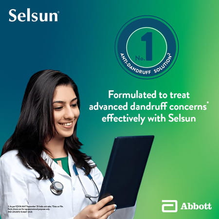 Selsun 2.5% Topical Suspension For Anti Dandruff | Reduces Flaking And Itching | 120ml