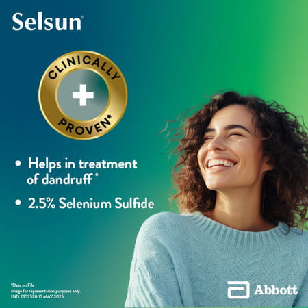 Selsun 2.5% Topical Suspension For Anti Dandruff | Reduces Flaking And Itching | 120ml