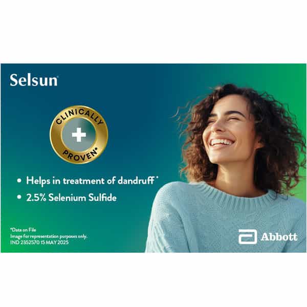 Selsun 2.5% Topical Suspension For Anti Dandruff | Reduces Flaking And Itching | 120Ml