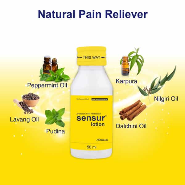 Sensur Ayurvedic Fast Pain Relief Lotion 50 Ml