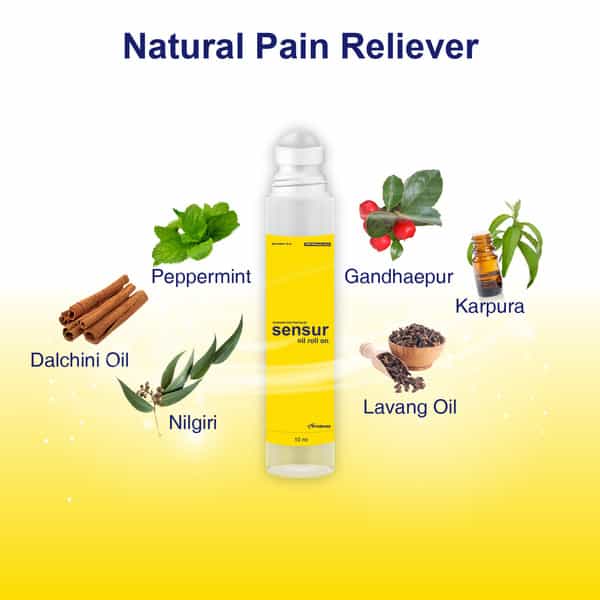 Sensur Ayurvedic Fast Pain Relief Oil Roll On 10 Ml