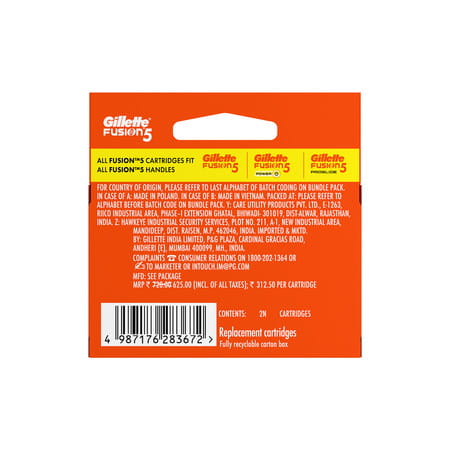 Gillette Fusion Manual Shaving Razor Blades - 2s Pack (Cartridge)