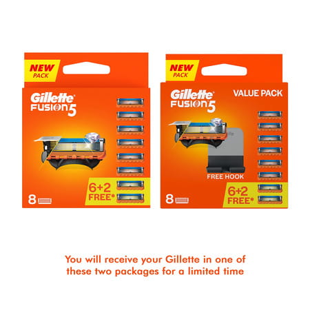 Gillette Fusion Manual Shaving  Razor Blades  Packet Of 8 (Cartridge)