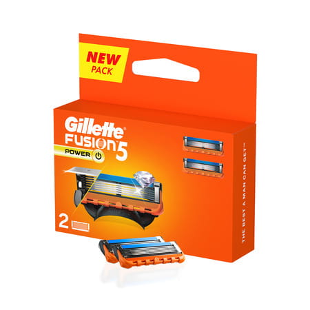Gillette Fusion Power Shaving Razor Blades Packet Of 2 (Cartridge)