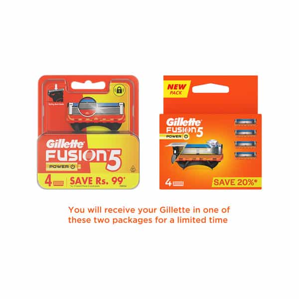 Gillette Fusion Power Shaving Razor Blades - 4S Pack (Cartridge)