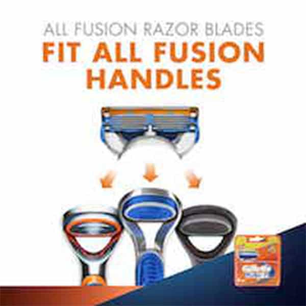 Gillette Fusion Manual Shaving Razor Blades (Cartridge) 4 Pieces
