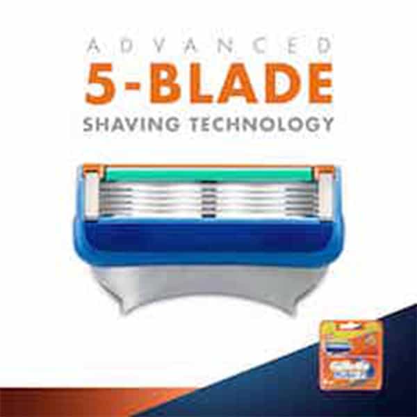 Gillette Fusion Manual Shaving Razor Blades (Cartridge) 4 Pieces
