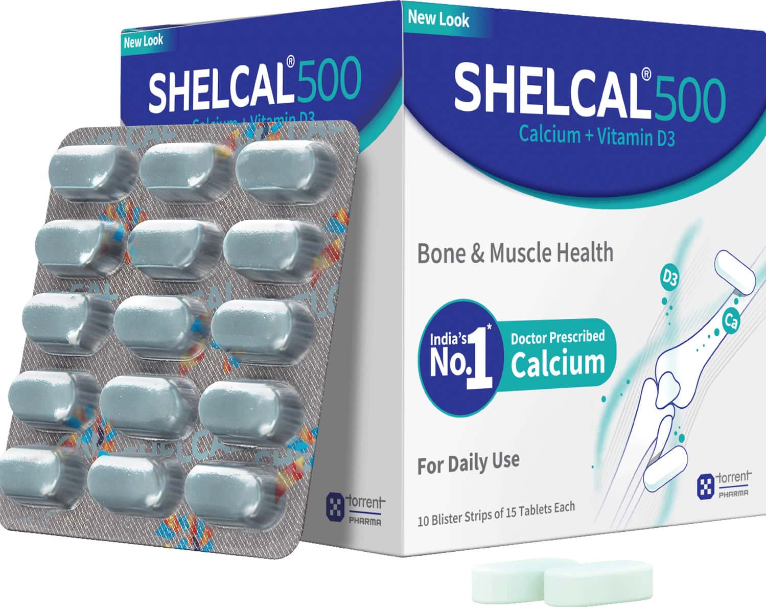 Shelcal 500mg Strip Of 15 Tablets