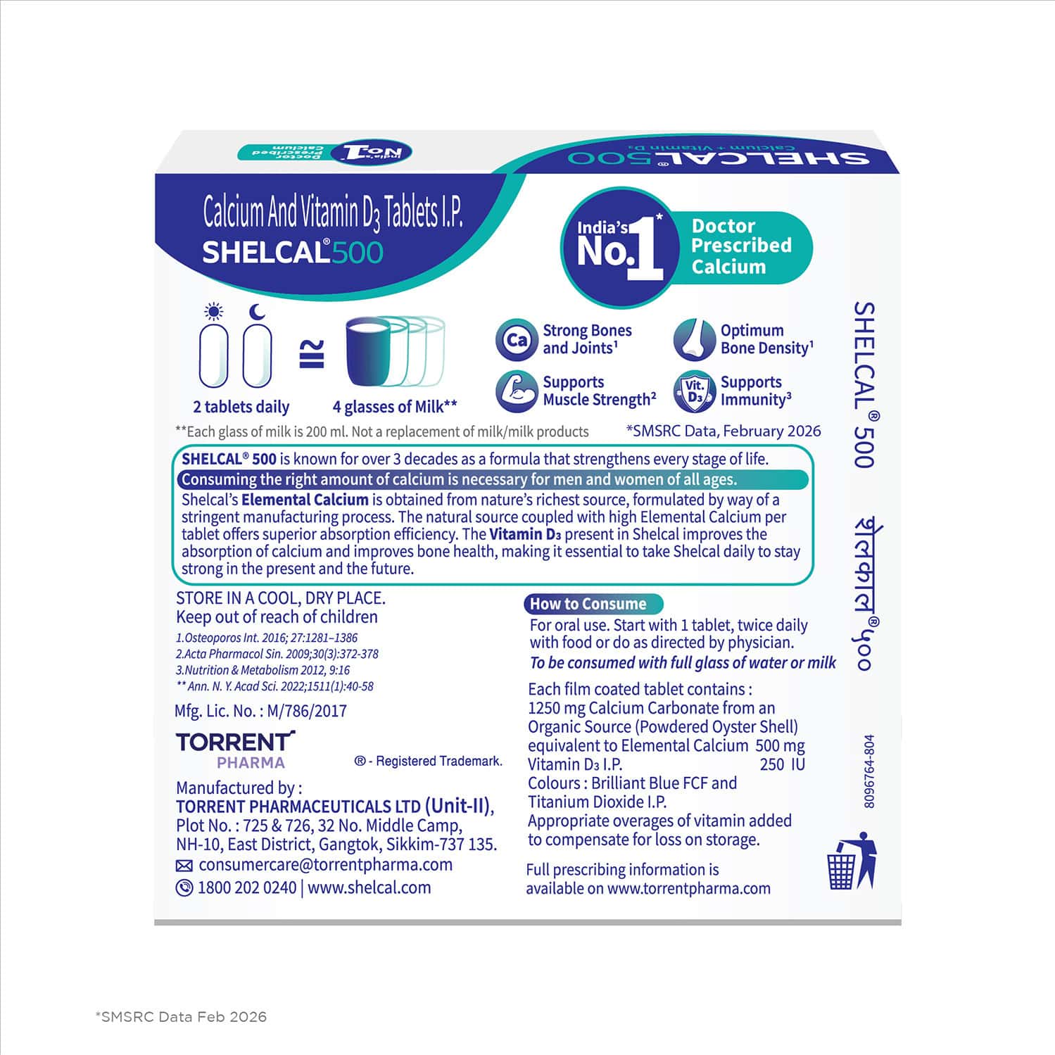 SHELCAL 500MG STRIP OF 15 TABLETS