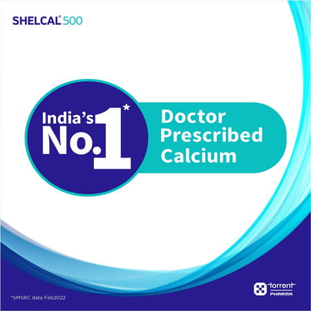 Shelcal 500mg Strip Of 15 Tablets