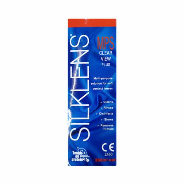 Silklens Mps Clear View Plus Multipurpose Solution For Soft Contact Lenses - 360 Ml