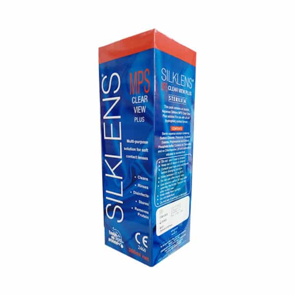 Silklens Mps Clear View Plus Multipurpose Solution For Soft Contact Lenses - 360 Ml