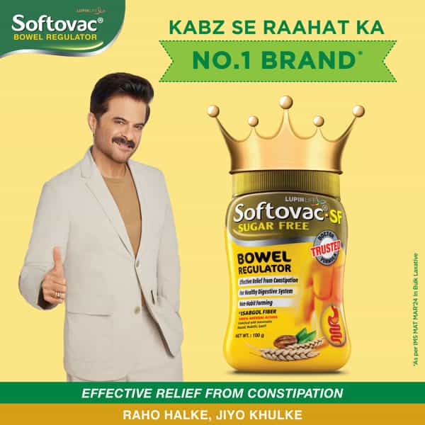 Softovac Sf Bowel Regulator For Constipation Powder 100 Gm
