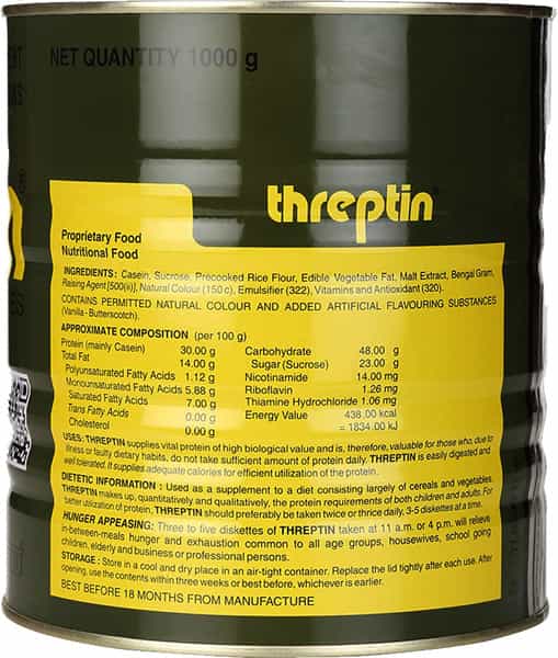 Threptin Nutrition Diskettes Tin Of 1 Kg