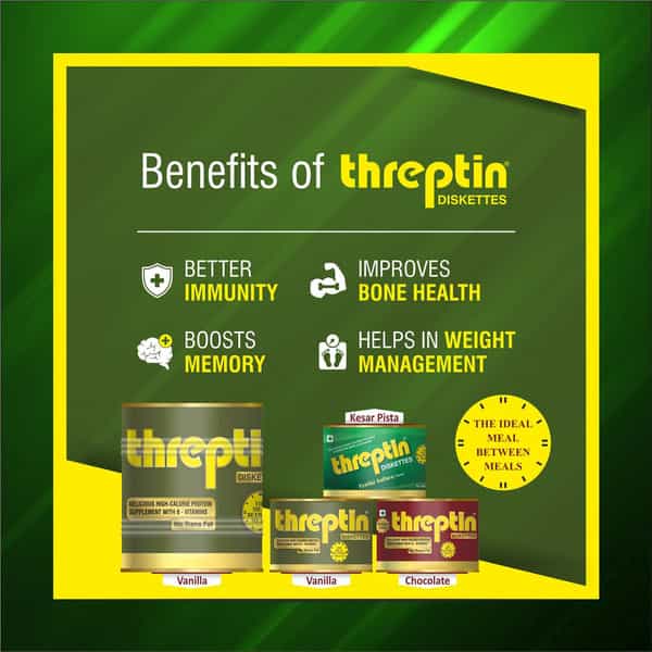 Threptin Chocolate Nutrition Diskettes Tin Of 275 G