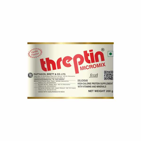 Threptin Micromix Vanilla Nutrition Powder Tin Of 200 G