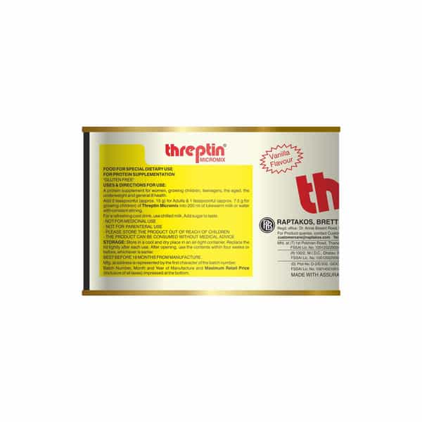 Threptin Micromix Vanilla Nutrition Powder Tin Of 200 G