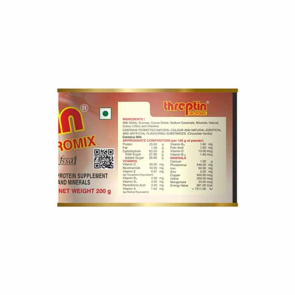 Threptin Chocolate Nutrition Powder Tin Of 200 G