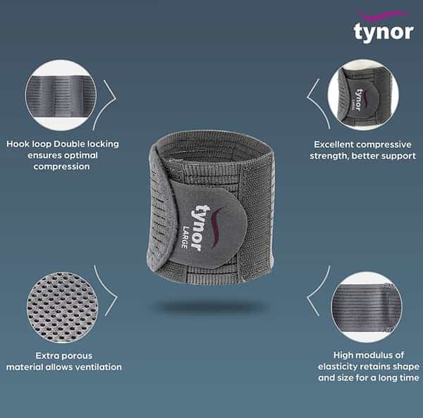 Tynor Brace With Double Lock Medium