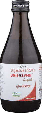 Unienzyme Pineapple Flavour Bottle Of 200ml Liquid