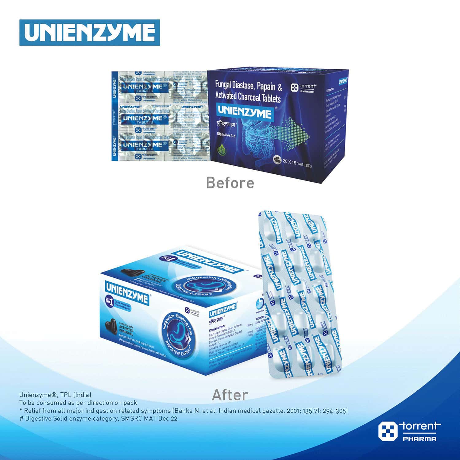 Buy UNIENZYME STRIP OF 15 TABLETS Online & Get Upto 60 OFF at PharmEasy