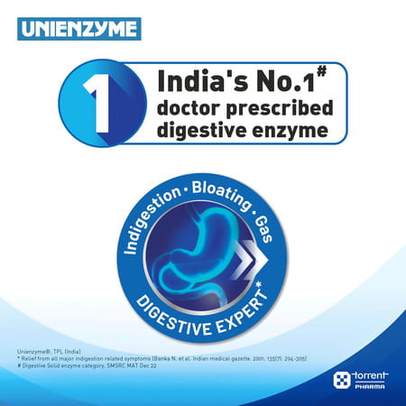 Unienzyme Strip Of 15 Tablets