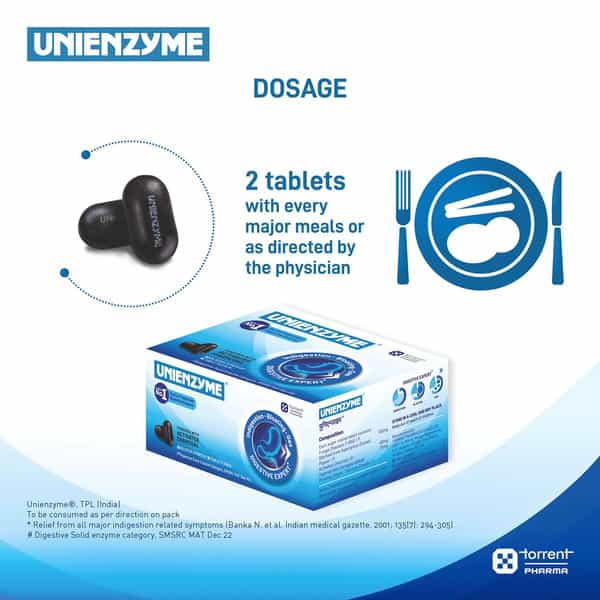 Unienzyme Strip Of 15 Tablets