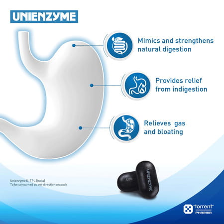 Unienzyme Strip Of 15 Tablets