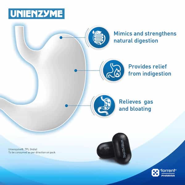 Unienzyme Strip Of 15 Tablets