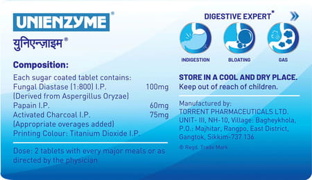 Unienzyme Strip Of 15 Tablets