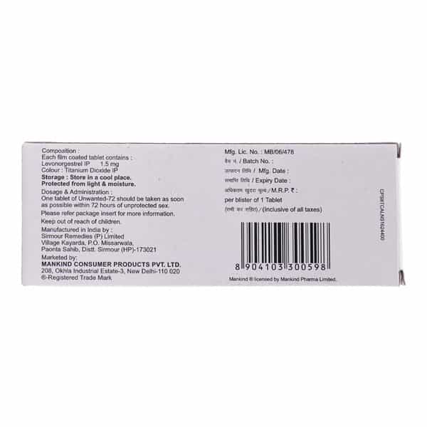 Unwanted 72 Strip Of 1 Tablet