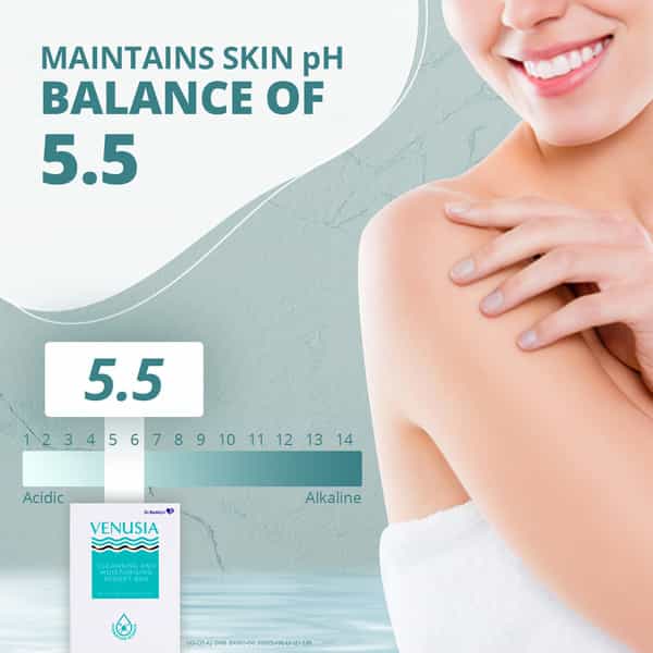 Venusia Moisturizing Bathing Soap With Shea & Aloe Butter Hydrated & Supple Skin Ph Balanced 75G