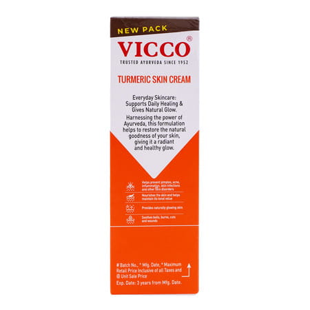 Vicco Turmeric Skin Cream With Sandalwood Oil 30gm