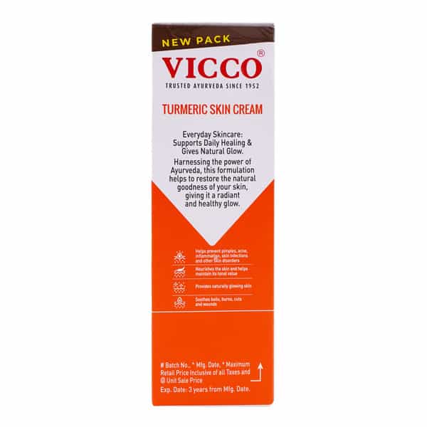Vicco Turmeric Skin Cream With Sandalwood Oil 30Gm