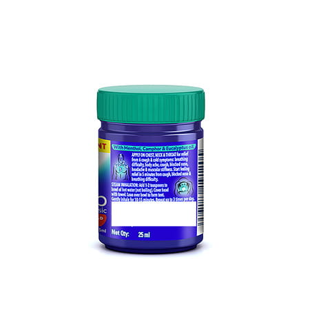 Vicks Vaporub 25ml Relief From Cold Cough Headache And Body Pain