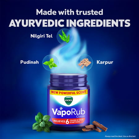 Vicks Vaporub 50ml Relief From Cold Cough Headache And Body Pain