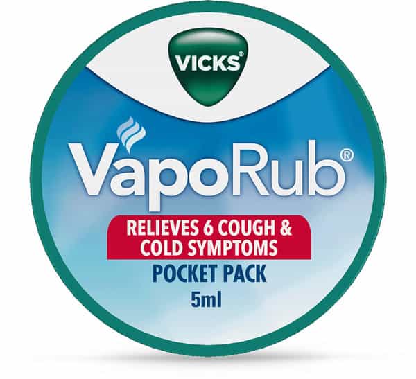 Vicks Vaporub 5Ml Relief From Cold Cough Headache And Body Pain