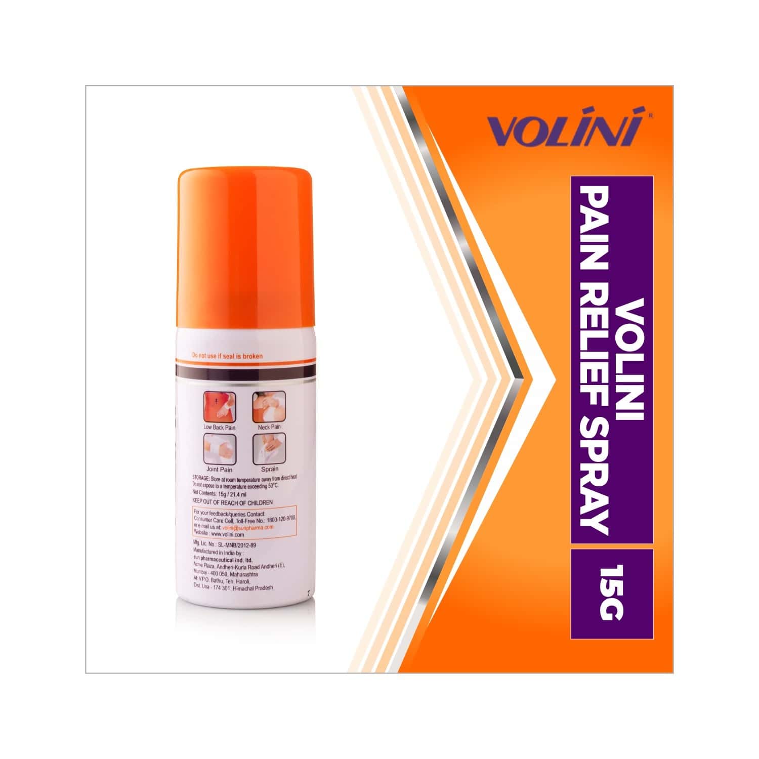 Buy Volini Pain Relief Spray Bottle Of 15 G Online & Get Upto 60 OFF