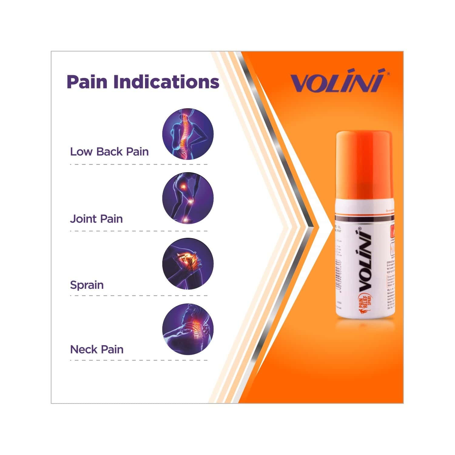 Buy Volini Pain Relief Spray Bottle Of 15 G Online & Get Upto 60 OFF