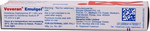 Voveran 1% Emulgel 30Gm