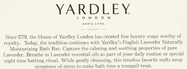 Yardley English Lavender Soap 100Gm